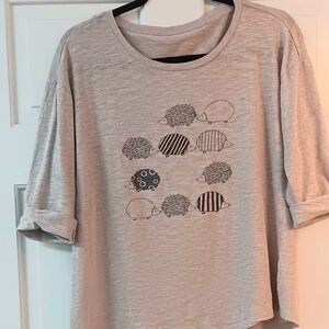 Adorable Hedgehog Graphic Tee